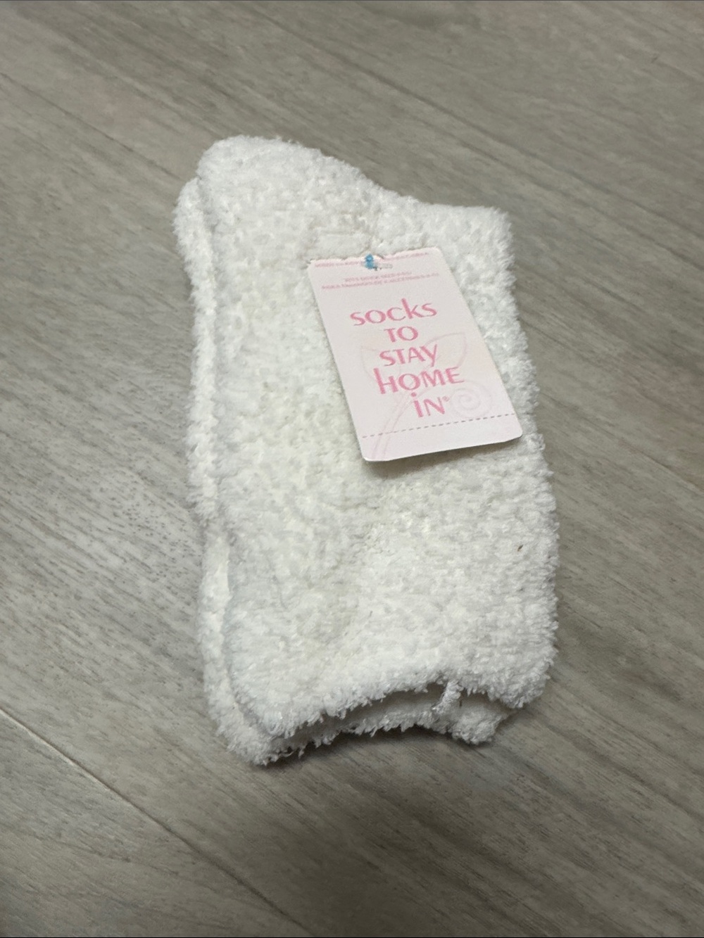 jcpenney Cream Plush Cozy Home Socks